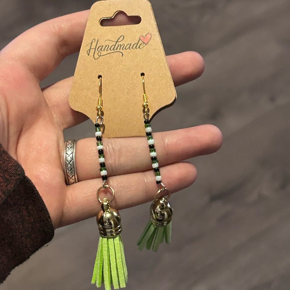 Beetlejuice inspired earrings